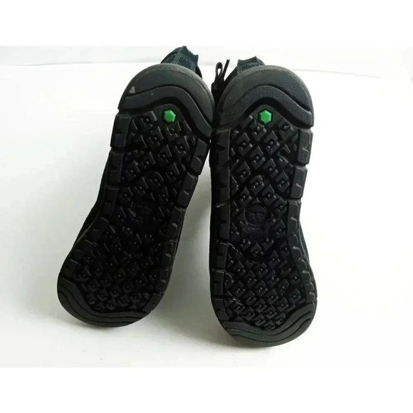 Timberland Womens Leighland Comfort Boots Black Leather Straps Ankle Slip On 8.5 - Picture 3 of 12